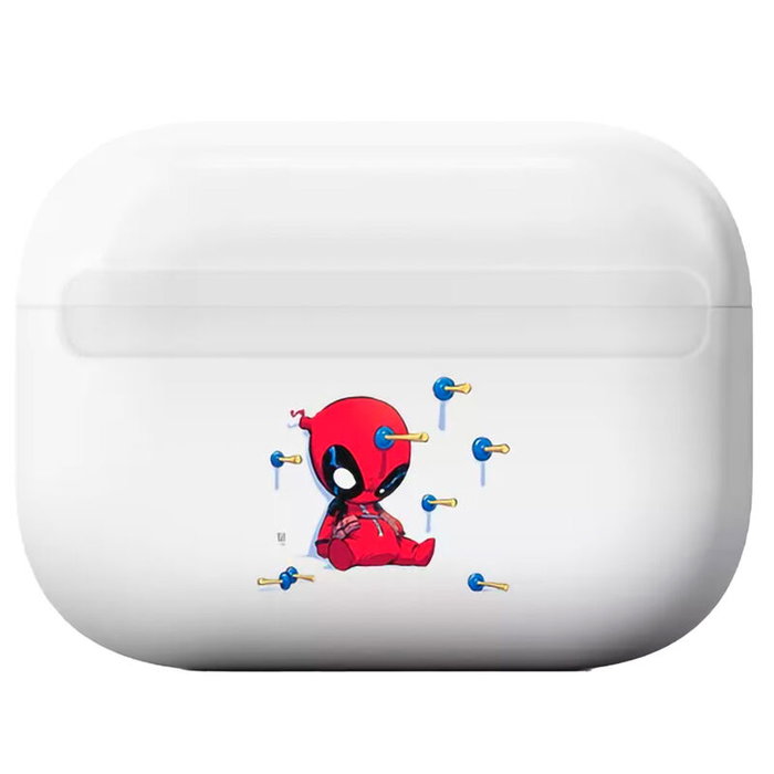 Apple Etui de protection coque pour AirPods Pro avec motif Deadpool Marvel - ABS