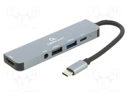 GEMBIRD Hub USB Cablexpert 5 ports USB 3.1 Gen 1 gris