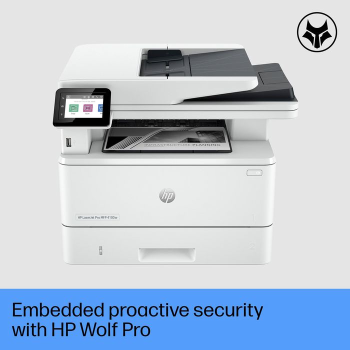 HP Imprimante LaserJet Pro MFP 4102fdw - Multifonction réseau couleur sans fil, chargeur automatique de documents