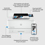 HP LaserJet Pro 4002dw - Imprimante Laser Noir et Blanc Réseau/Wi-Fi, 40 ppm, Recto-Verso Automatique, Format A4