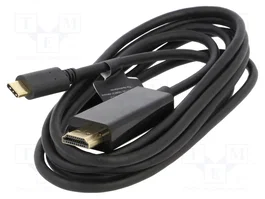 GEMBIRD Adaptateur Cablexpert HDMI 2.0 et USB 3.1, 2m, 4K UHD 2160p, noir