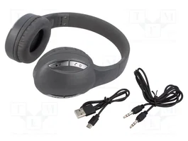 GEMBIRD Casque sans fil avec microphone - Argent