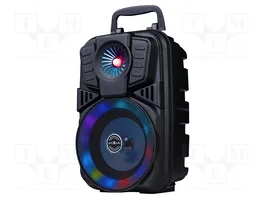 GEMBIRD Haut-parleur Bluetooth noir avec diode LED