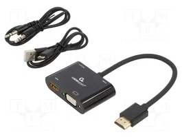 GEMBIRD Adaptateur Vidéo 4K/Full HD/UHD 0,15m Noir