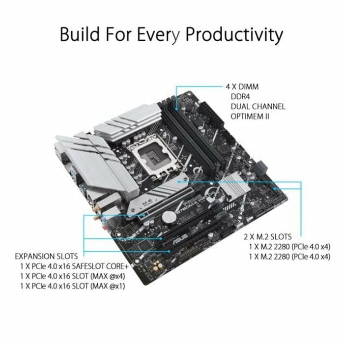 Asus PRIME B760M-A WIFI D4 DDR4 Black
