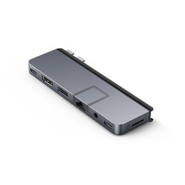 Hyper HyperDrive DUO PRO Hub USB-C 7 Ports avec HDMI 4K 60Hz, Thunderbolt 4, Ethernet Gigabit, USB-A/C, Audio - Compatible MacBook Pro/Air (2016-2021), PC, iPad