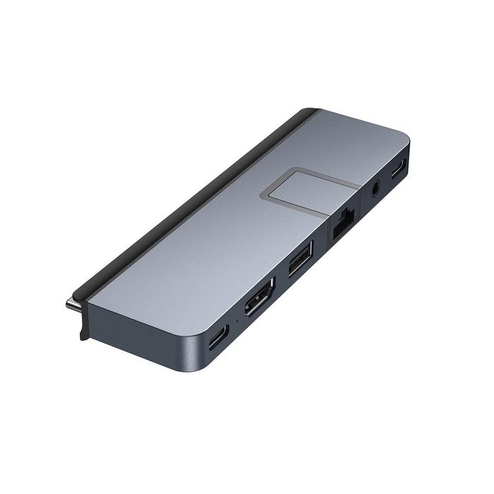 Hyper HyperDrive DUO PRO Hub USB-C 7 Ports avec HDMI 4K 60Hz, Thunderbolt 4, Ethernet Gigabit, USB-A/C, Audio - Compatible MacBook Pro/Air (2016-2021), PC, iPad