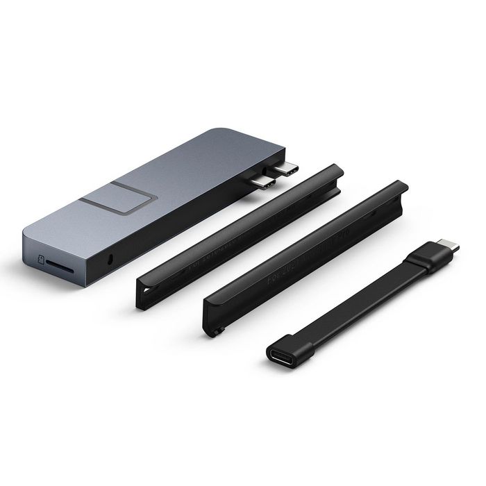Hyper HyperDrive DUO PRO Hub USB-C 7 Ports avec HDMI 4K 60Hz, Thunderbolt 4, Ethernet Gigabit, USB-A/C, Audio - Compatible MacBook Pro/Air (2016-2021), PC, iPad
