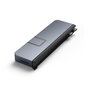 Hyper HyperDrive DUO PRO Hub USB-C 7 Ports avec HDMI 4K 60Hz, Thunderbolt 4, Ethernet Gigabit, USB-A/C, Audio - Compatible MacBook Pro/Air (2016-2021), PC, iPad
