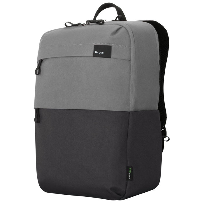 Targus Sagano Mochila 15.6 Pouces Grise, Sac à Dos avec Serrure, Matériau Recyclé RPET 500
