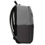 Targus Sagano EcoSmart Travel Backpack pour PC Portable 15.6 Pouces, Noir/Gris, Fabriqué à partir de Bouteilles Recyclées, Protection SafePort, Anti-RFID, Taille: 33 x 19 x 53 cm