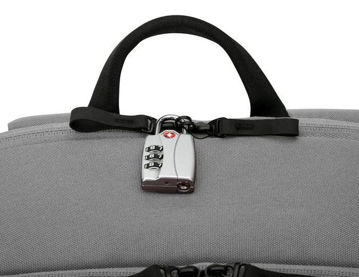 Targus Sagano EcoSmart Travel Backpack pour PC Portable 15.6 Pouces, Noir/Gris, Fabriqué à partir de Bouteilles Recyclées, Protection SafePort, Anti-RFID, Taille: 33 x 19 x 53 cm