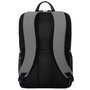 Targus Sagano EcoSmart Travel Backpack pour PC Portable 15.6 Pouces, Noir/Gris, Fabriqué à partir de Bouteilles Recyclées, Protection SafePort, Anti-RFID, Taille: 33 x 19 x 53 cm