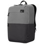 Targus Sagano EcoSmart Travel Backpack pour PC Portable 15.6 Pouces, Noir/Gris, Fabriqué à partir de Bouteilles Recyclées, Protection SafePort, Anti-RFID, Taille: 33 x 19 x 53 cm