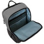Targus Sagano EcoSmart Travel Backpack pour PC Portable 15.6 Pouces, Noir/Gris, Fabriqué à partir de Bouteilles Recyclées, Protection SafePort, Anti-RFID, Taille: 33 x 19 x 53 cm