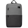 Targus Sagano EcoSmart Travel Backpack pour PC Portable 15.6 Pouces, Noir/Gris, Fabriqué à partir de Bouteilles Recyclées, Protection SafePort, Anti-RFID, Taille: 33 x 19 x 53 cm