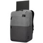 Targus Sagano EcoSmart Travel Backpack pour PC Portable 15.6 Pouces, Noir/Gris, Fabriqué à partir de Bouteilles Recyclées, Protection SafePort, Anti-RFID, Taille: 33 x 19 x 53 cm