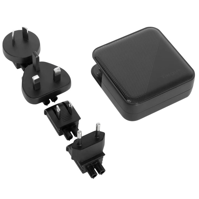 Targus APA109GL Adaptateur Secteur Universel 100 W avec 4 Ports USB (2 USB-A + 2 USB-C) Noir Targus APA109GL Adaptateur Secteur Universel 100 W avec 4 Ports USB (2 USB-A + 2 USB-C) Noir