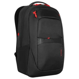 Targus Strike II Mochila Gaming 17.3 Pouces Noir - Sac à Dos pour Ordinateur Portable avec Poches et Compartiments
