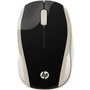 HP Wireless 200 2HU83AA Souris Sans Fil 2.4 GHz Noir et Or Ergonomique