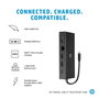 HP Travel USB-C Multi Port Hub - Concentrateur USB-C avec 6 ports (HDMI, VGA, Ethernet RJ45 Gigabit, SD/Micro SD, charge 90W)