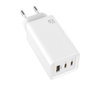 Leotec Chargeur Murale 65W GaN Carte Rapide USB-C PD 2 Ports + USB-A