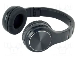 GEMBIRD Casque sans fil noir avec microphone
