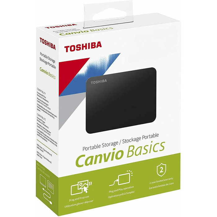 Toshiba Disque Dur Externe HDD Canvio Basics 1 To 2.5" USB 3.2 Noir