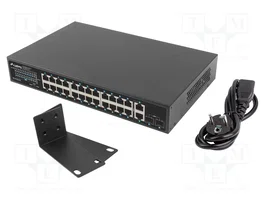 LANBERG RSGE-24P-2GE-2S250 Switch Ethernet Gigabit 24 ports PoE+ 250W noir