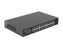 Lanberg Switch 24 Ports Gigabit PoE+ 360W avec 2 Ports Uplink et 2 Slots SFP, Rack 19 Pouces 1U, Non Administrable