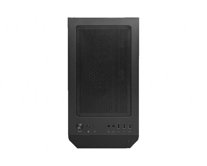 MSI MAG Forge M100R Boîtier PC Gaming Micro-ATX, 4 Ventilateurs ARGB, Panneau en Verre Trempé, Filtre Anti-Poussière, Noir