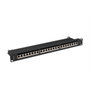 Lanberg Patch Panel 24 Ports Cat7 1U Noir - Gestion de Câbles - PPS7-1024-B