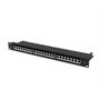 Lanberg Patch Panel 24 Ports Cat7 1U Noir - Gestion de Câbles - PPS7-1024-B