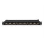 Lanberg Patch Panel 24 Ports Cat7 1U Noir - Gestion de Câbles - PPS7-1024-B