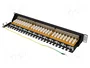 Lanberg Patch Panel 24 Ports Cat.7 FTP 1U 19 pouces Noir