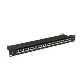 Lanberg PPS7-1024-B Panneau de brassage 24 ports Cat7 FTP 1U Noir