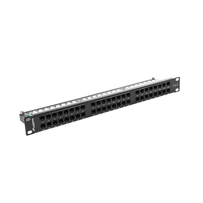 Lanberg Patch Panel 48 Ports 1U Noir Métal