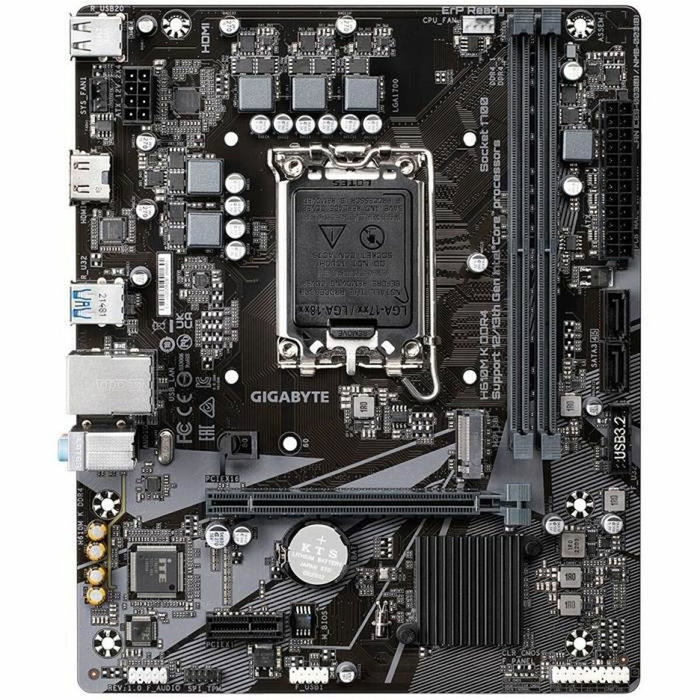 Gigabyte H610M K LGA1700 microATX DDR4 Gigabyte H610M K LGA1700 microATX DDR4