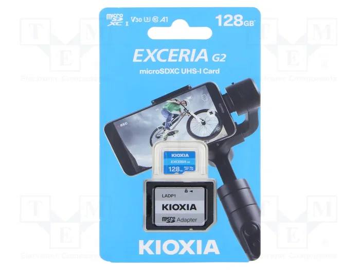 Kioxia EXCERIA G2 128 GB microSDXC avec adaptateur Kioxia EXCERIA G2 128 GB microSDXC avec adaptateur