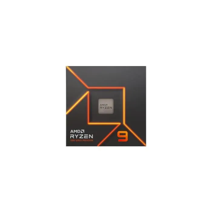 AMD Processeur Ryzen 9 7900, 12 cœurs, 76 Mo de cache, Socket AM4, pour performances haut de gamme