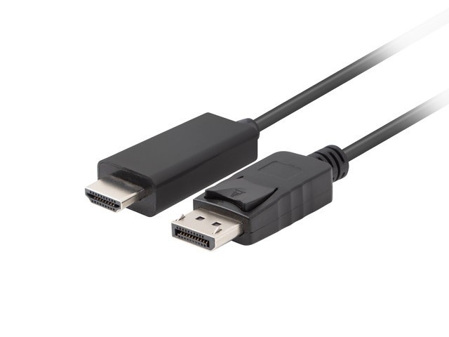 Lanberg Câble DisplayPort 1.1 vers HDMI Mâle 1.8m Full HD 1080p NXP PTN3361