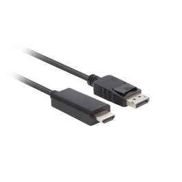Lanberg Câble DisplayPort vers HDMI CA-DPHD-11CC-0050-BK Noir 5m