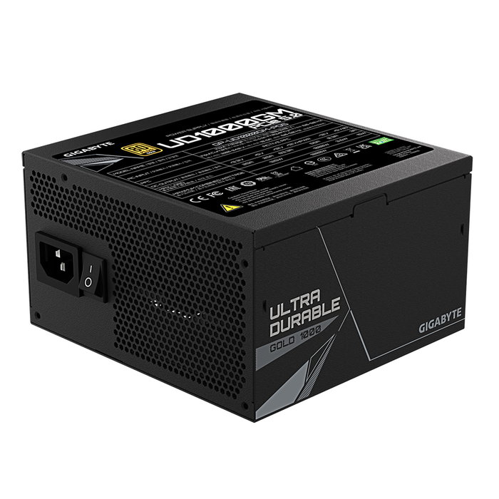 Gigabyte GP-UD1000GM PG5 Alimentation PC 1000W 80 Plus Gold Modulaire PCIe Gen 5.0 Ventilateur 120mm Noir Gigabyte GP-UD1000GM PG5 Alimentation PC 1000W 80 Plus Gold Modulaire PCIe Gen 5.0 Ventilateur 120mm Noir