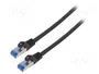 Lanberg Câble réseau Cat. 6A S/FTP 5m noir