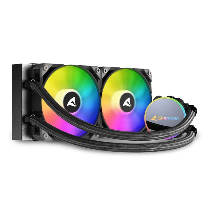 Sharkoon Kit de Refroidissement Liquide CPU S70 RGB 120mm Double Ventilateur PWM Radiateur Aluminium Compatible Intel AMD Sharkoon Kit de Refroidissement Liquide CPU S70 RGB 120mm Double Ventilateur PWM Radiateur Aluminium Compatible Intel AMD