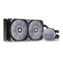 Sharkoon Kit de Refroidissement Liquide CPU S70 RGB 120mm Double Ventilateur PWM Radiateur Aluminium Compatible Intel AMD