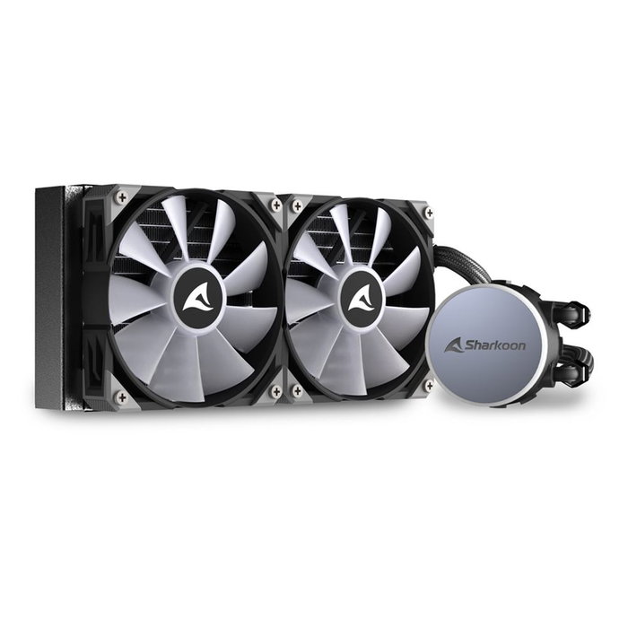 Sharkoon Kit de Refroidissement Liquide CPU S70 RGB 120mm Double Ventilateur PWM Radiateur Aluminium Compatible Intel AMD Sharkoon Kit de Refroidissement Liquide CPU S70 RGB 120mm Double Ventilateur PWM Radiateur Aluminium Compatible Intel AMD