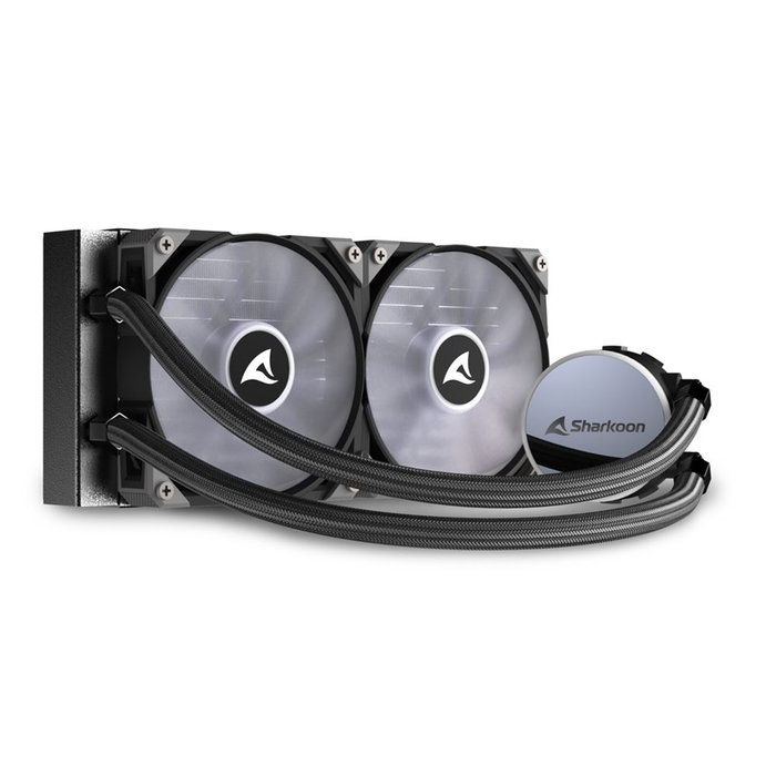 Sharkoon Kit de Refroidissement Liquide CPU S70 RGB 120mm Double Ventilateur PWM Radiateur Aluminium Compatible Intel AMD Sharkoon Kit de Refroidissement Liquide CPU S70 RGB 120mm Double Ventilateur PWM Radiateur Aluminium Compatible Intel AMD