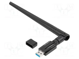 LANBERG NC-1200-WIE Carte réseau WiFi USB A 867Mbps Noir