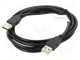 LANBERG Câble USB 2.0 USB A mâle vers USB A mâle 1,8m noir